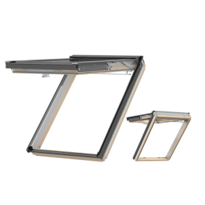 Okno dachowe VELUX GNL 1064 | klapowo-obrotowe | 3-szybowe | drewno