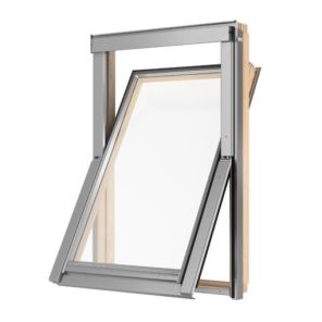 Okno dachowe RoofLITE+ SOLID Pine | 2 szybowe | drewno