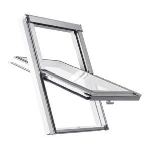 Okno dachowe RoofLITE+ SOLID PVC SAFE z szybą bezpieczną | 2 szybowe | plastikowe