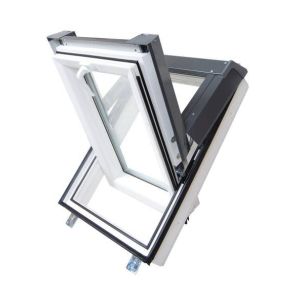 Okno dachowe Skylight VSG | 2 szybowe | z szybą bezpieczną | plastikowe