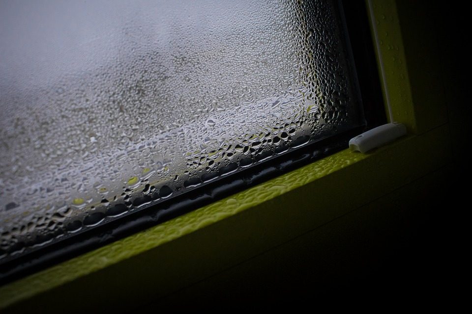Zjawisko kondensacji pary wodnej na oknach